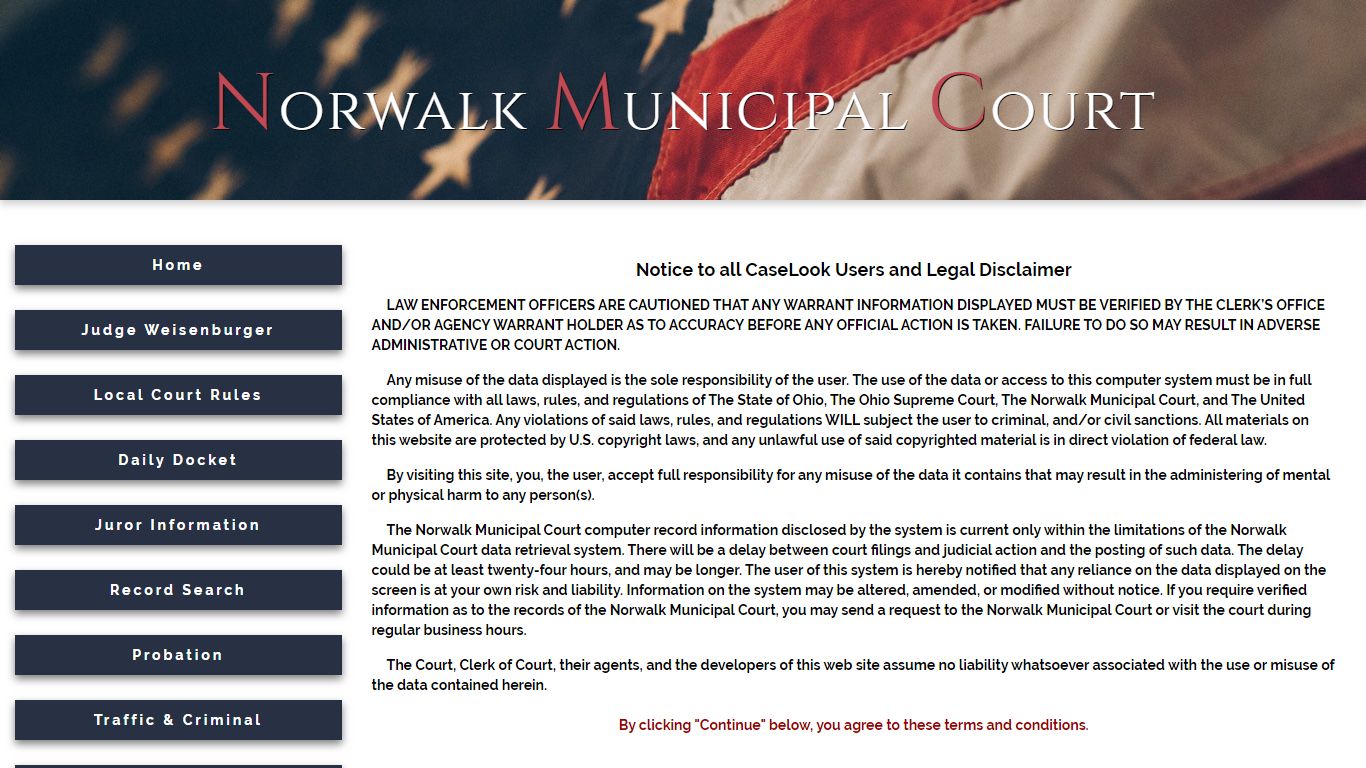 Norwalk Municipal Court - Record Search